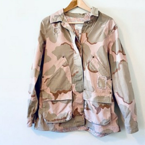 Anthropologie Utility Pink Camo Jacket - Picture 2 of 8